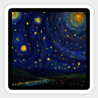 starry sky Sticker